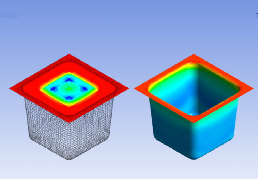 Optimized temperature profile and resulting wall thickness distribution