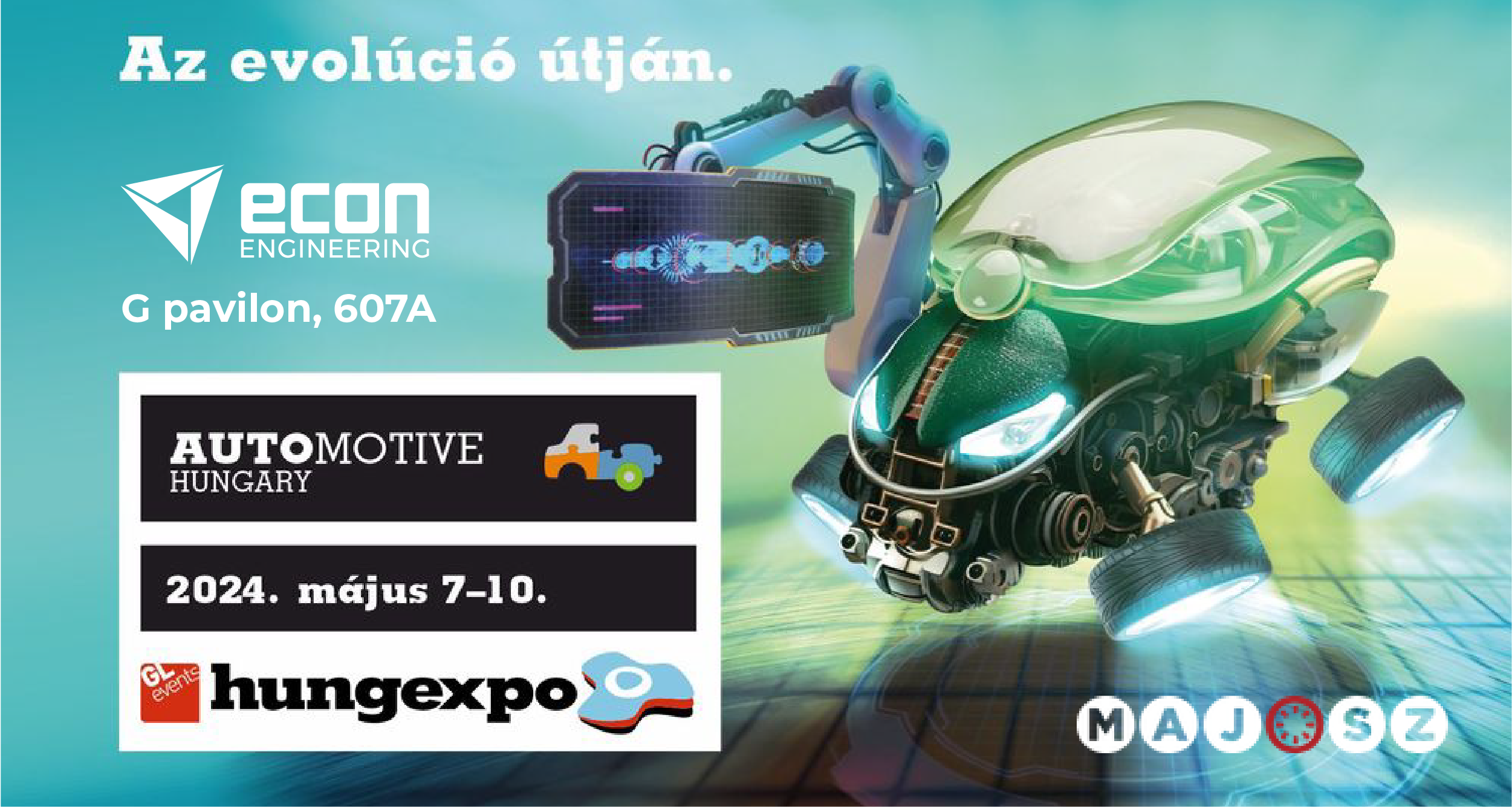 Ipar Napjai 2024 - Econ a MAJOSZ standon, G pavilon 607A.